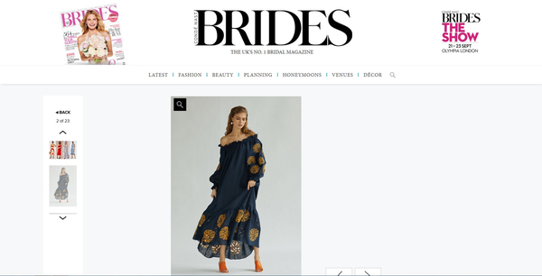 Lee Pfayfer dress in featured items list Brides UK Conde Nast